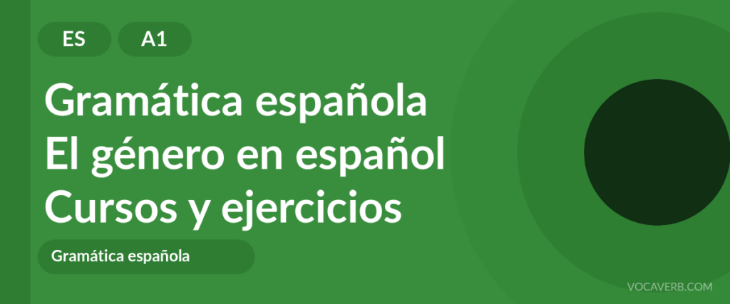 El género en español
