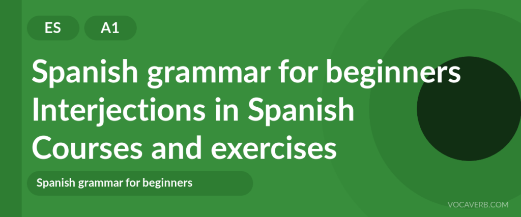 Interjections in Spanish