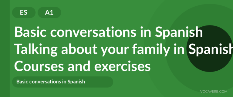 Talking about your family in Spanish [A1] — VocaVerb