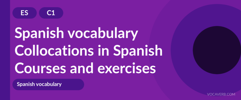 Collocations in Spanish [C1] — VocaVerb
