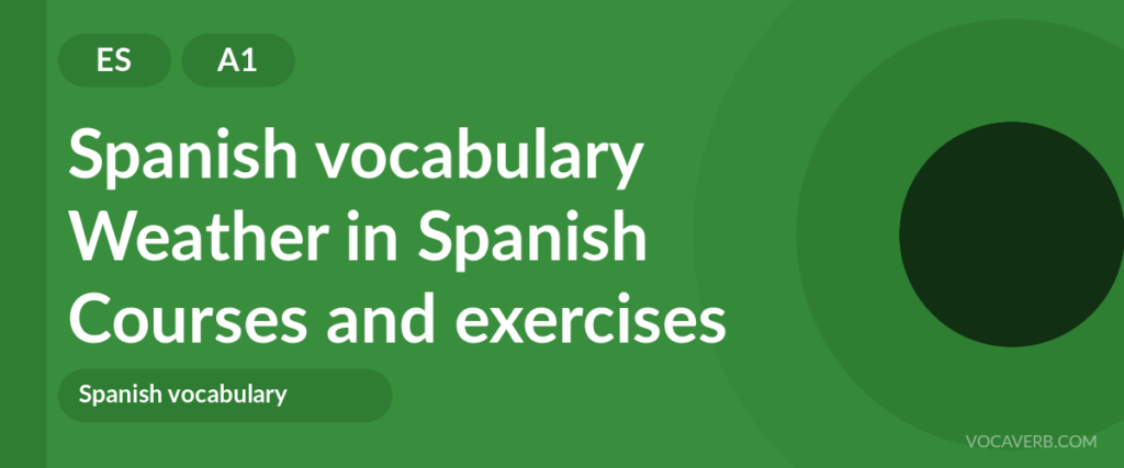 Weather in Spanish