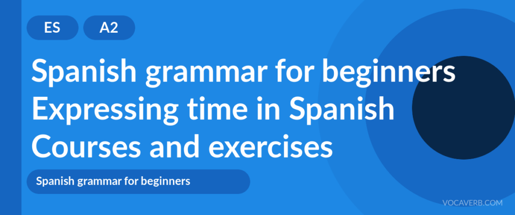 Expressing time in Spanish