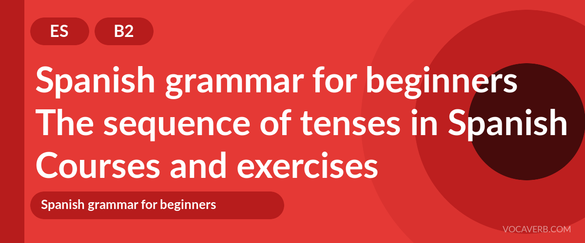 The sequence of tenses in Spanish [B2] — VocaVerb