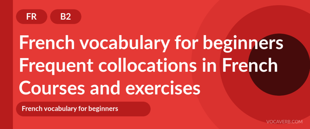 Frequent collocations in French