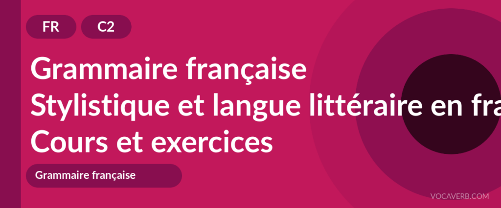 Stylistique et langue littéraire en français