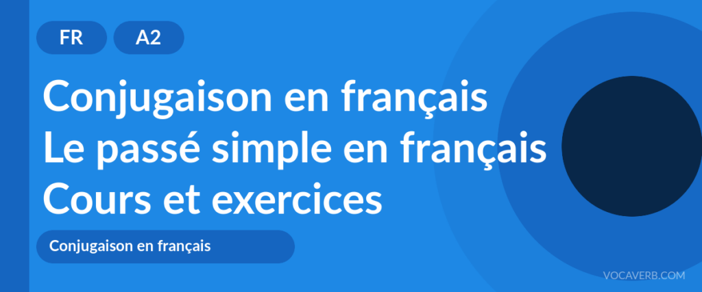 Le passé simple en français
