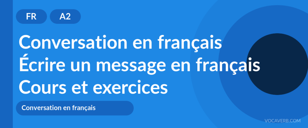 Écrire un message en français