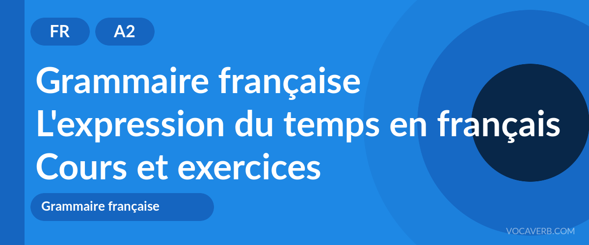 L'expression du temps en français [A2] — VocaVerb