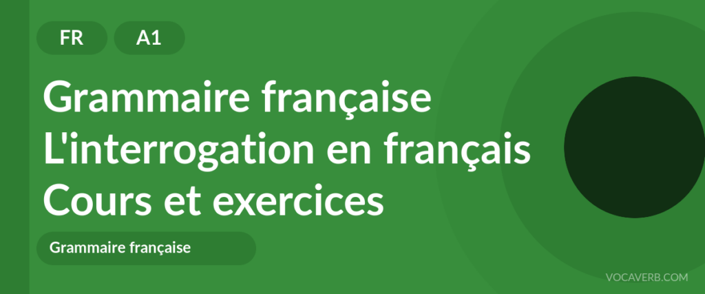 L'interrogation en français