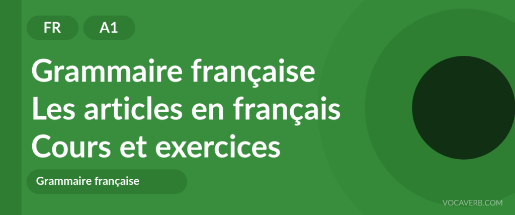 Les articles en français
