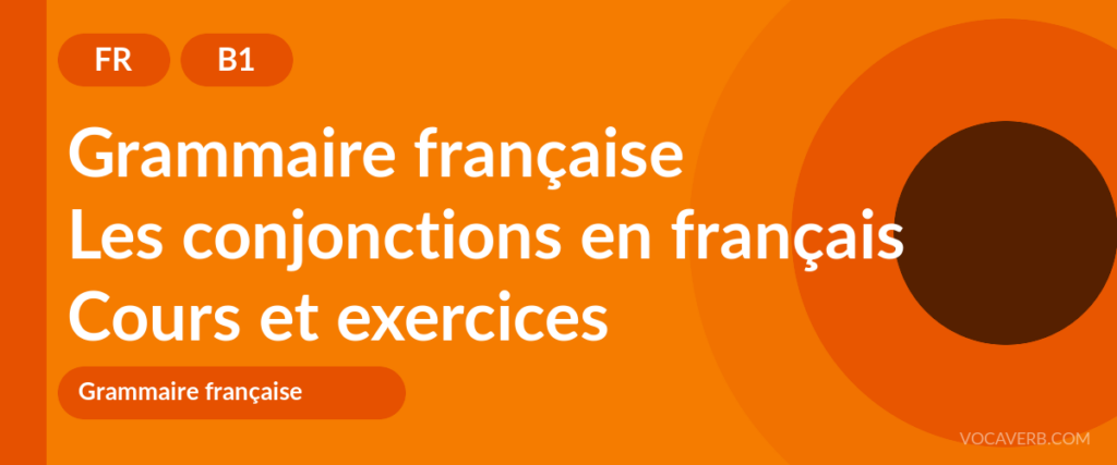 Les conjonctions en français