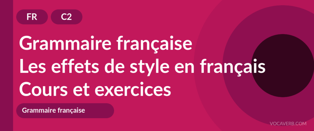 Les effets de style en français