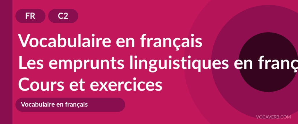 Les emprunts linguistiques en français