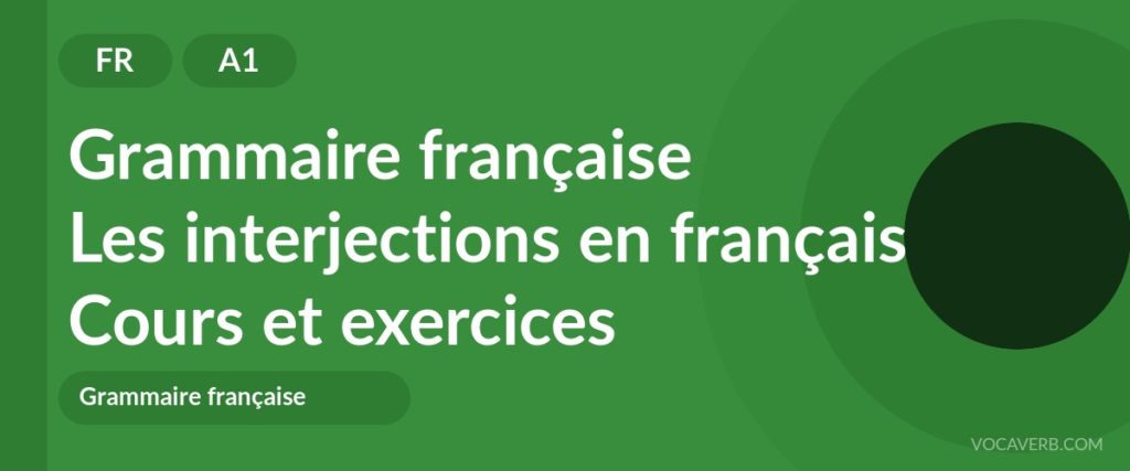 Les interjections en français