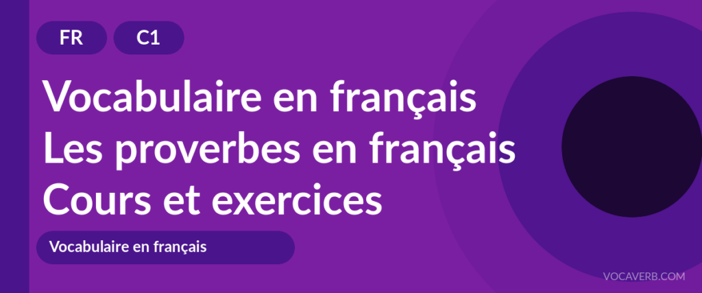 Les proverbes en français