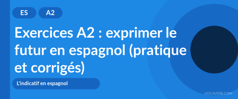 Exercices A2 : exprimer le futur en espagnol (pratique et corrigés) [A2]
