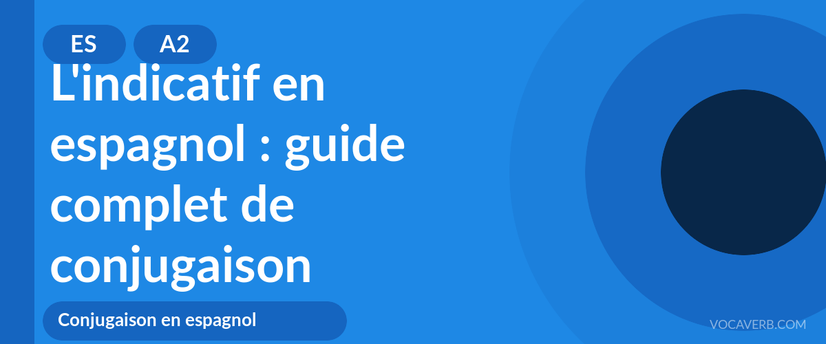 L'indicatif en espagnol : guide complet de conjugaison - ES - A2