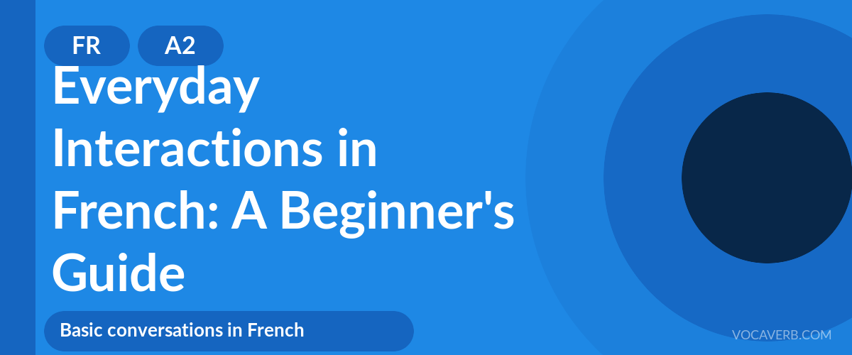 Everyday Interactions in French: A Beginner's Guide - FR - A2